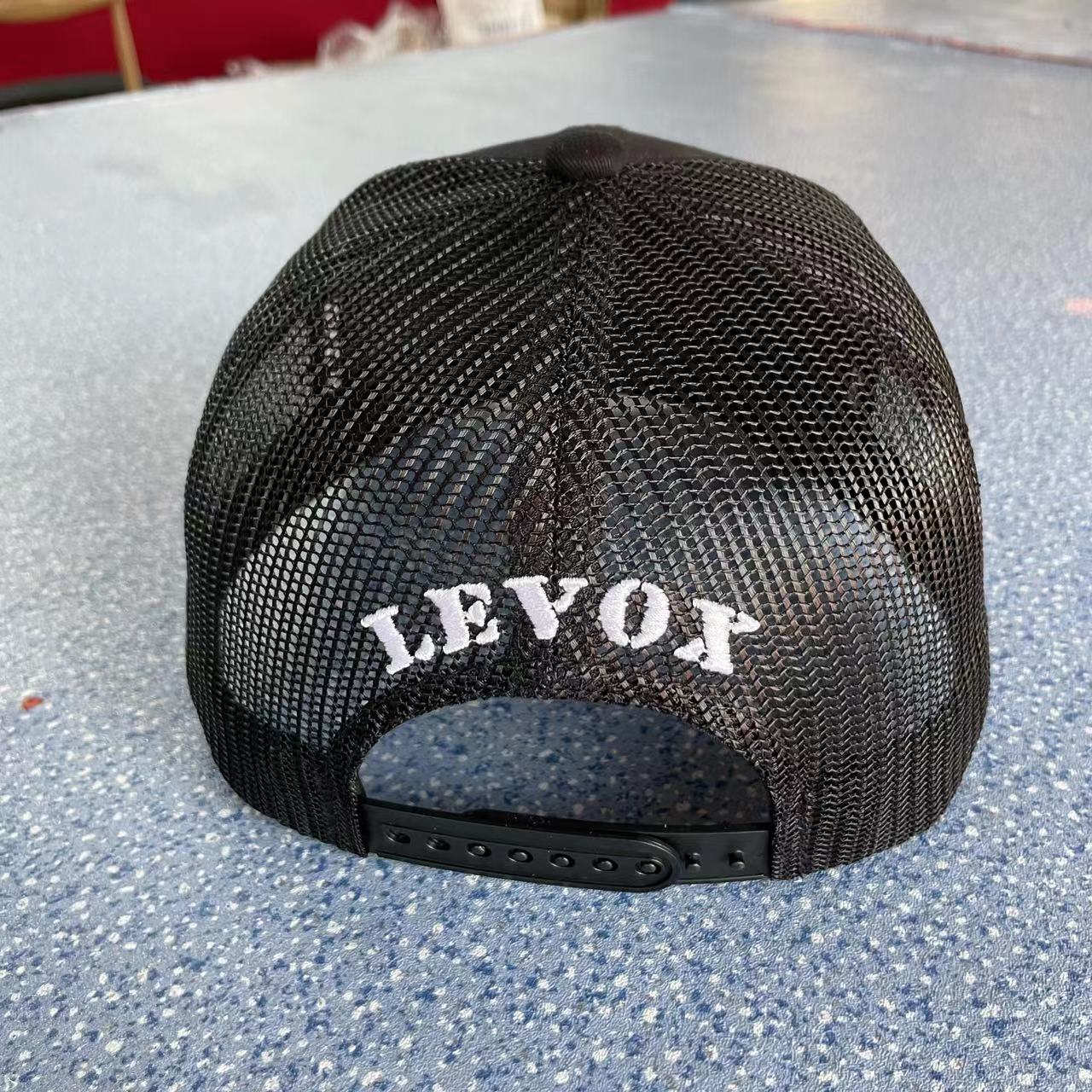 Black Hair Logo Hat