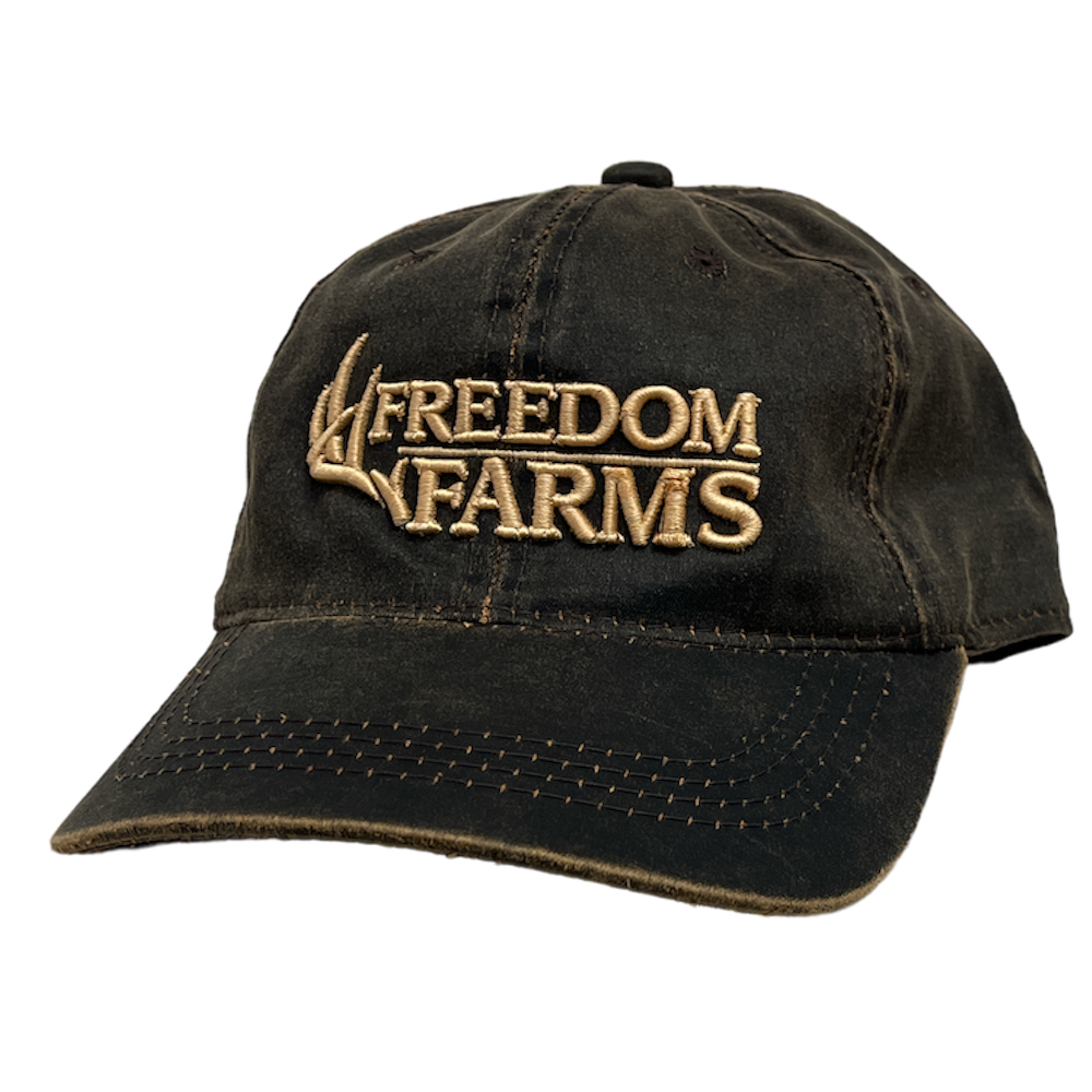 Brown Washed Freedom Farms Hat