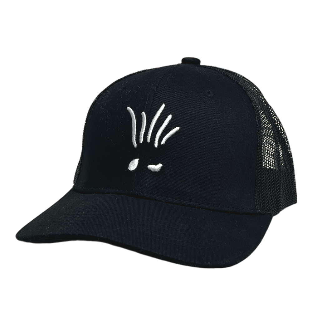 Black Hair Logo Hat