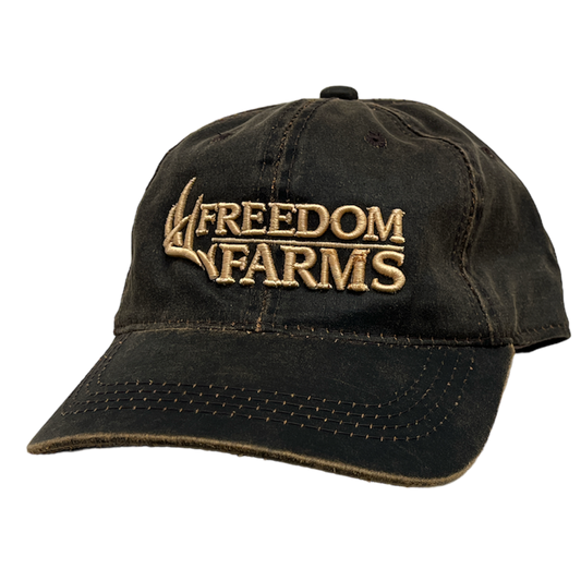 Brown Washed Freedom Farms Hat