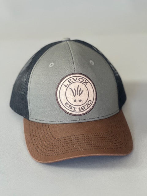 Olive/Brown/Black LeVox Patch Hat